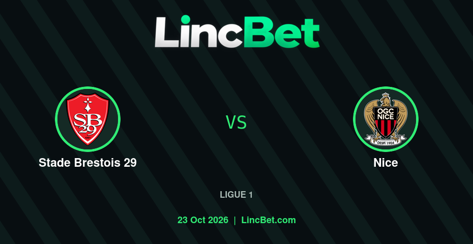 Stade Brestois 29 vs Nice Prediction & Betting Tips - Ligue 1, October 23, 2026