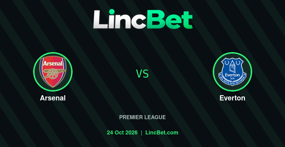 Arsenal vs Everton Prediction & Betting Tips - Premier League, October 24, 2026