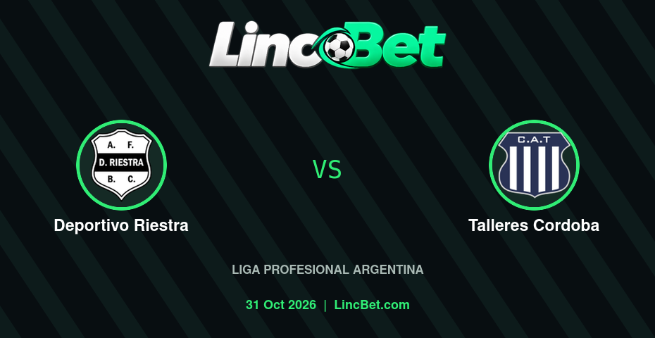 Deportivo Riestra vs Talleres Cordoba Prediction & Betting Tips - Liga Profesional Argentina, October 31, 2026