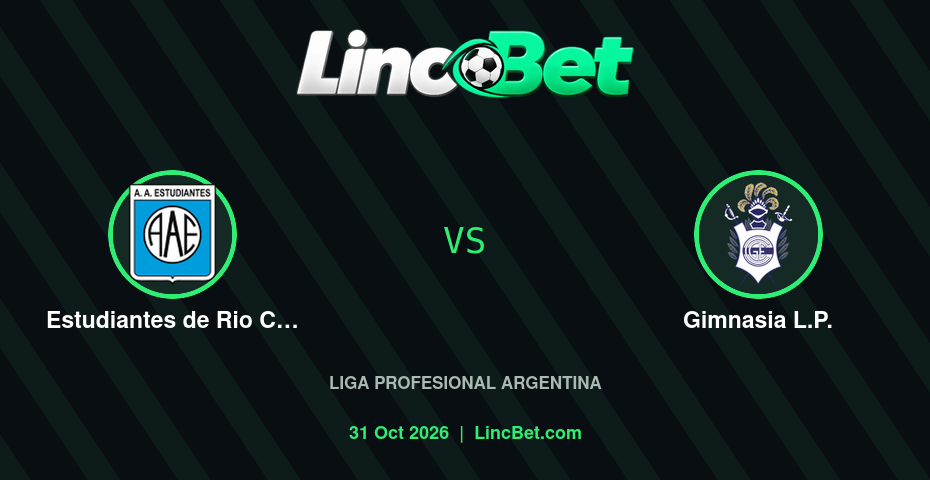Estudiantes de Rio Cuarto vs Gimnasia L.P. Prediction & Betting Tips - Liga Profesional Argentina, October 31, 2026