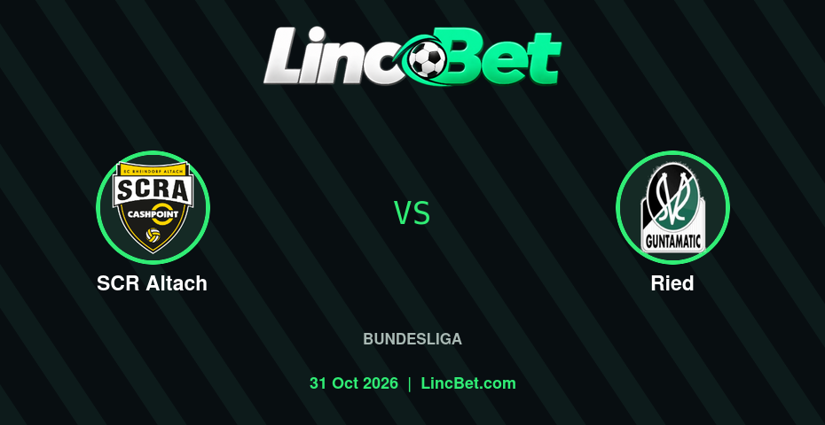 SCR Altach vs Ried Prediction & Betting Tips - Bundesliga, October 31, 2026