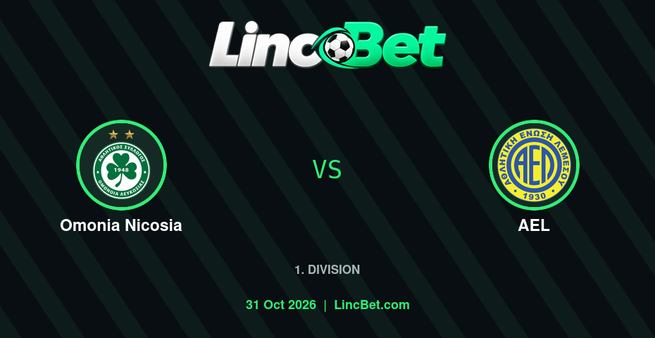 Omonia Nicosia vs AEL Prediction & Betting Tips - 1. Division, October 31, 2026