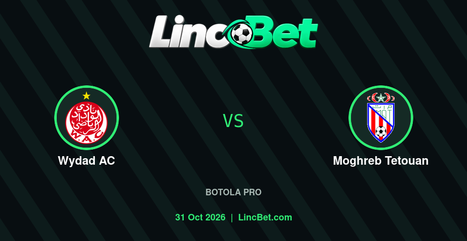 Wydad AC vs Moghreb Tetouan Prediction & Betting Tips - Botola Pro, October 31, 2026