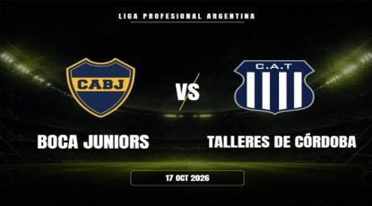 Boca Juniors vs Talleres Prediction & Betting Tips – Argentine Primera División, October 16, 2026
