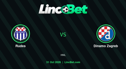 Rudes vs Dinamo Zagreb Prediction & Betting Tips - HNL, October 31, 2026