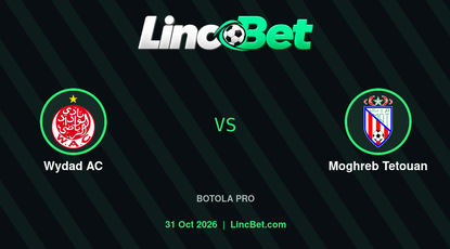 Wydad AC vs Moghreb Tetouan Prediction & Betting Tips - Botola Pro, October 31, 2026